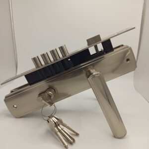 Union 4 pin Silver steel door lock